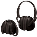 Erb Safety Over-the-Head Ear Muffs, 23 dB, Black 14241